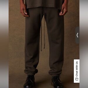 Essentials Fear of God - Off Black Sweatpants - Medium